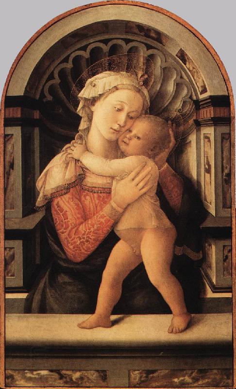 LIPPI, Fra Filippo Madonna with the Child and two Angels g China oil painting art